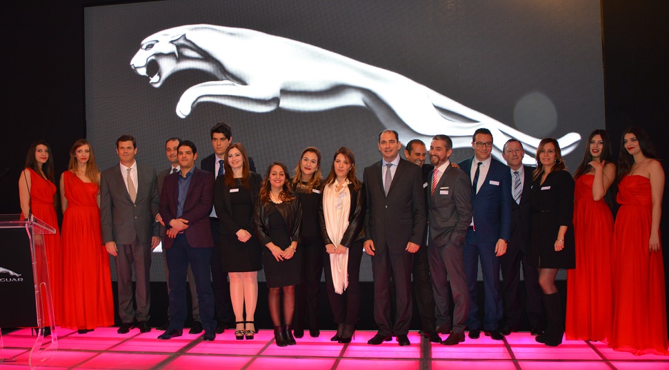 Cérémonie à l'occasion du lancement des nouvelles Jaguar XE et XF en Tunisie en présence de tout le management d'Alpha International, concessionnaire de la marque.
